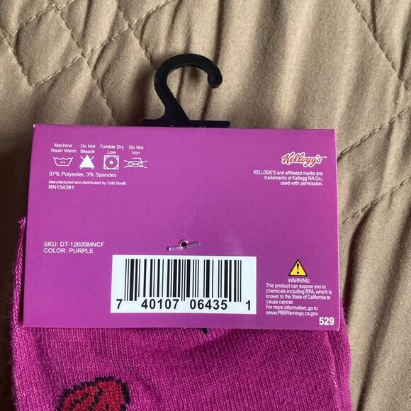 Kellogg’s Raisin Bran Novelty Socks - Picture 6 of 6